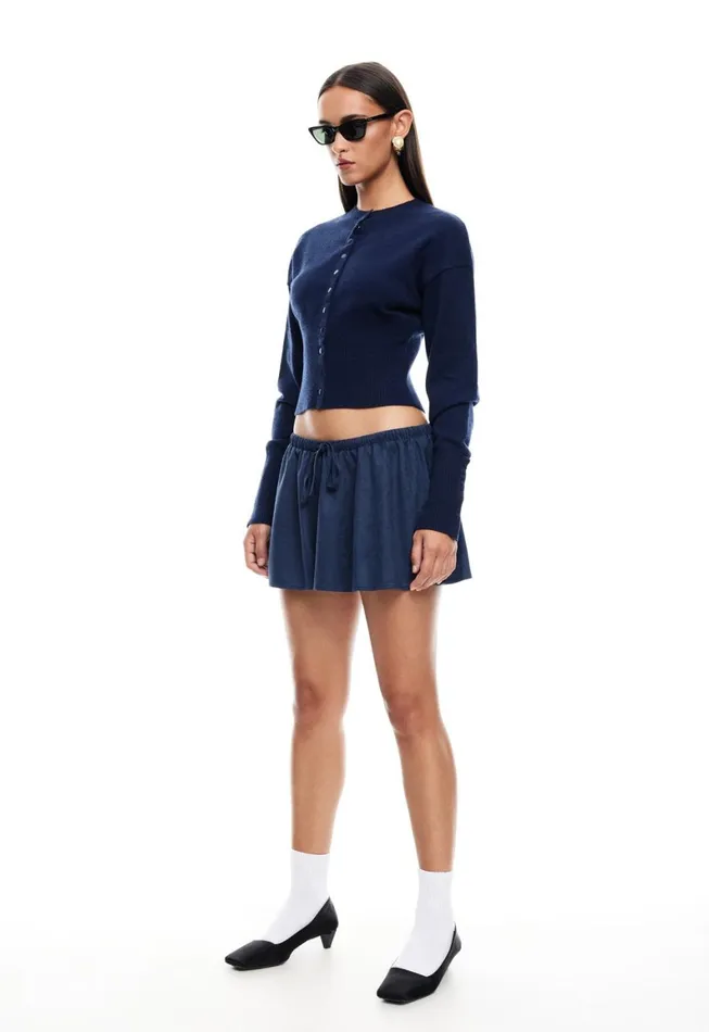 Lioness Fashion HEAD IN THE CLOUDS CARDIGAN Navy Women Outerwear Lioness Fashion HEAD IN THE CLOUDS CARDIGAN Navy Women Outerwear