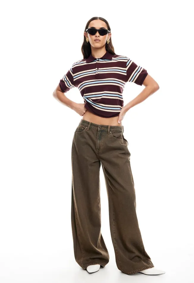 Lioness Fashion LEISURE POLO Chocolate Multi Women Tops