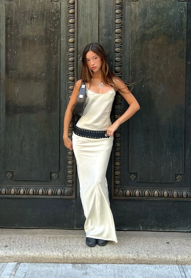Lioness Fashion SUNSET STRIP MAXI Champagne Women Dresses