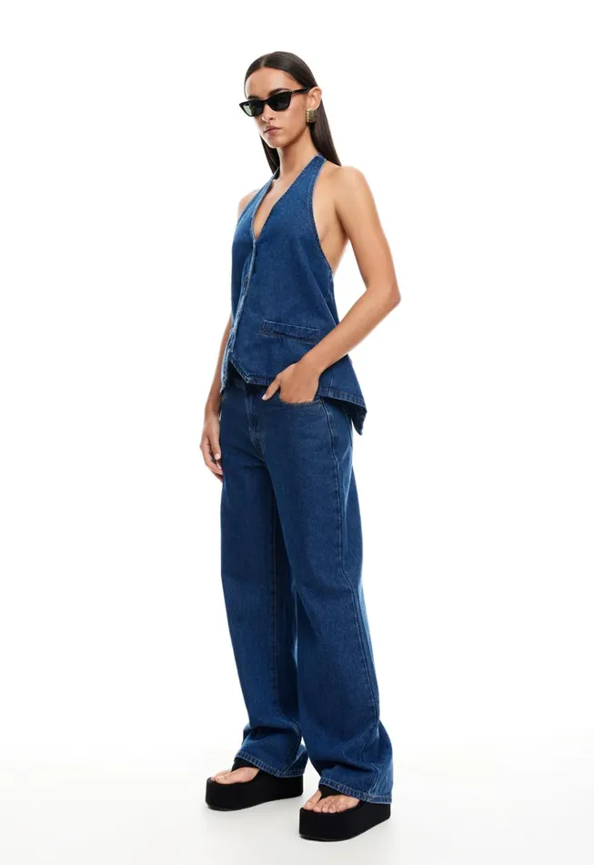 Lioness Fashion TOP MODEL JEAN Dark Denim Women Pants