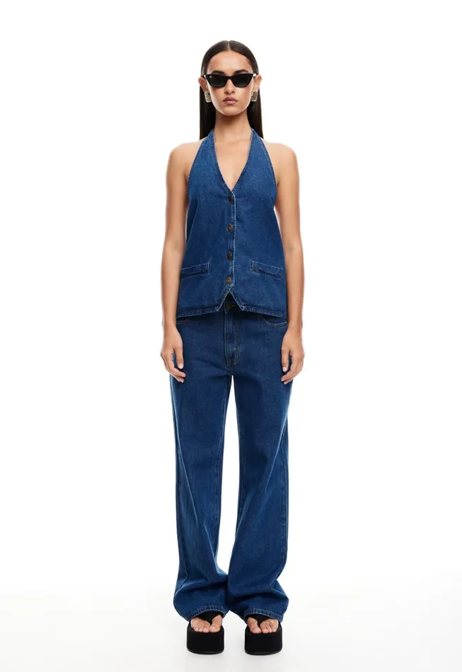 Lioness Fashion TOP MODEL JEAN Dark Denim Women Pants