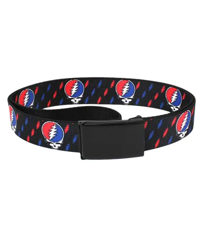 Liquid Blue Belts Accessories SYF Bolt Adjustable Web Belt Black