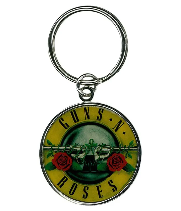 Liquid Blue Keychains Accessories Guns N Roses Bullet Keychain