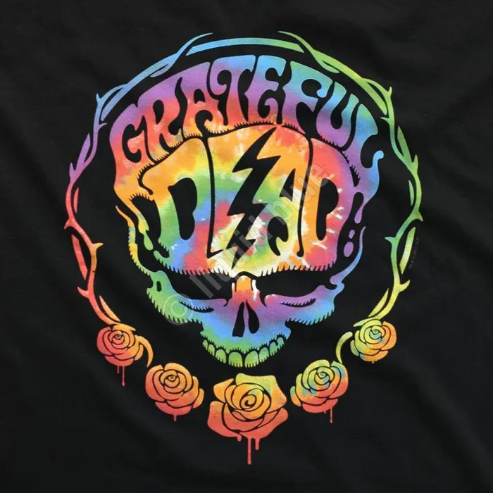 Liquid Blue Long Sleeve Men Deadhead Black Sleeve Printed Long Sleeve TShirt Liquid Blue Long Sleeve Men Deadhead Black Sleeve Printed Long Sleeve TShirt