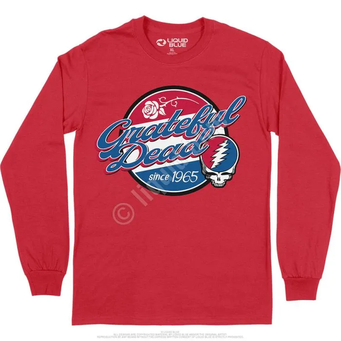 Liquid Blue Long Sleeve Men Label Long Sleeve TShirt