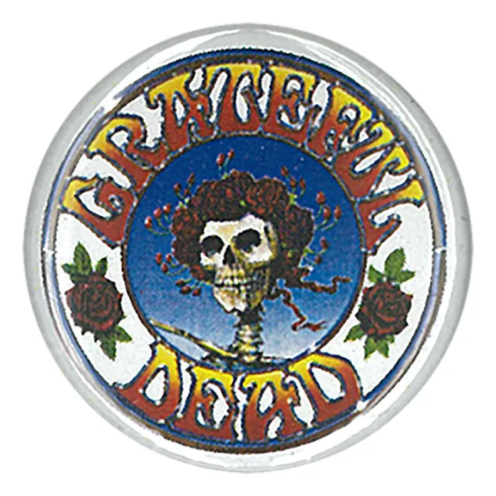 Liquid Blue Pins Accessories GD Skull And Roses Pin