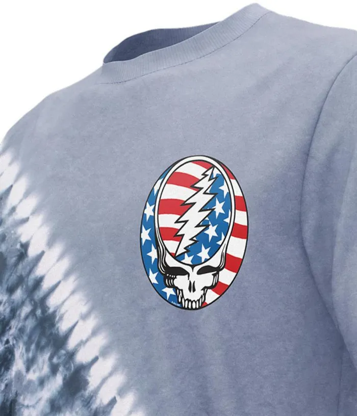 Liquid Blue TShirt Men Steal Your Face Independence Chest TShirt