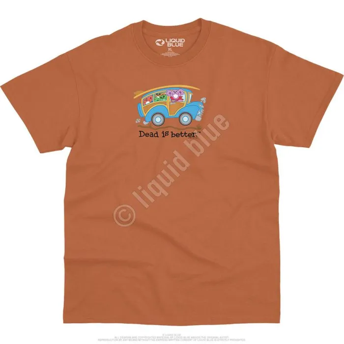 Liquid Blue TShirt Men Wagon Dead Is Better TShirt