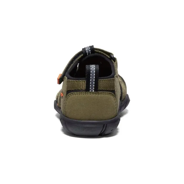Little Kids039 Seacamp II CNX Dark OliveGold Flame Sandal Kids KEEN Playground Little Kids039 Seacamp II CNX Dark OliveGold Flame Sandal Kids KEEN Playground