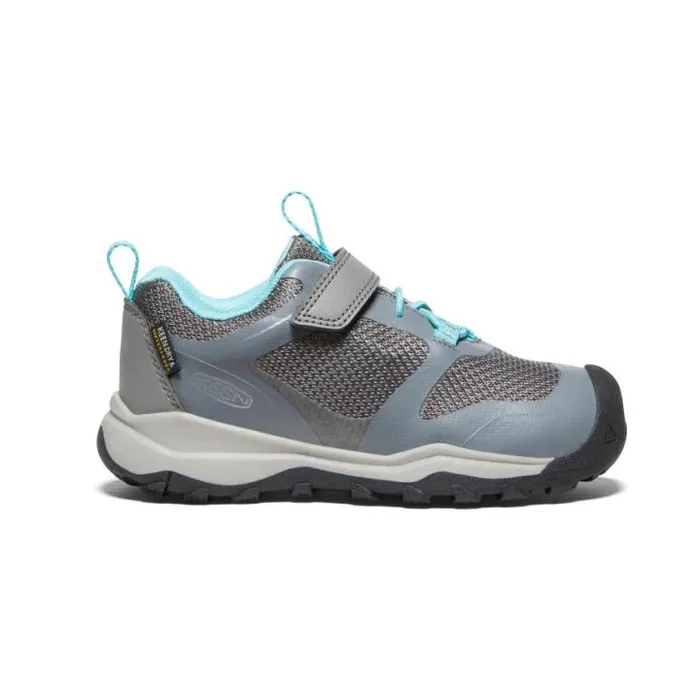 Little Kids039 Wanduro Low Waterproof Grey Leather Shoe Kids KEEN Playground