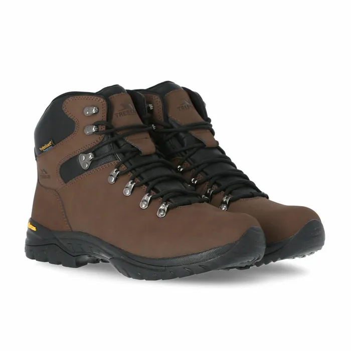 Lochlyn Vibram Walking Boots Dark Brown Men Trespass Walking Boots