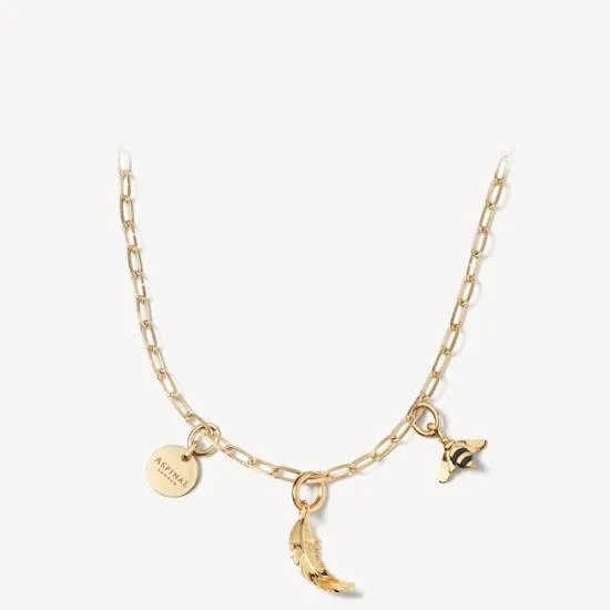 Long Chain Necklace 18ct Gold On Sterling Silver Women Aspinal Of London Necklaces