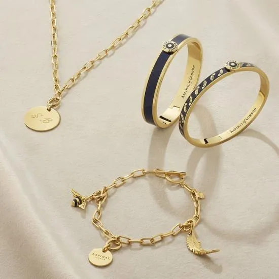 Long Chain Necklace 18ct Gold On Sterling Silver Women Aspinal Of London Necklaces