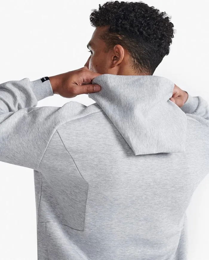 Long Sleeve and Jumpers Mens 2XU Motion Hoodie Grey Marleblack