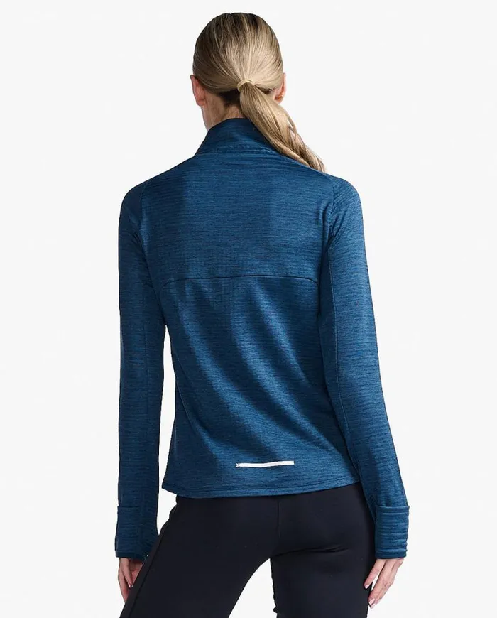 Long Sleeve and Jumpers Womens 2XU Ignition 14 Zip Moonlightwhite Reflective