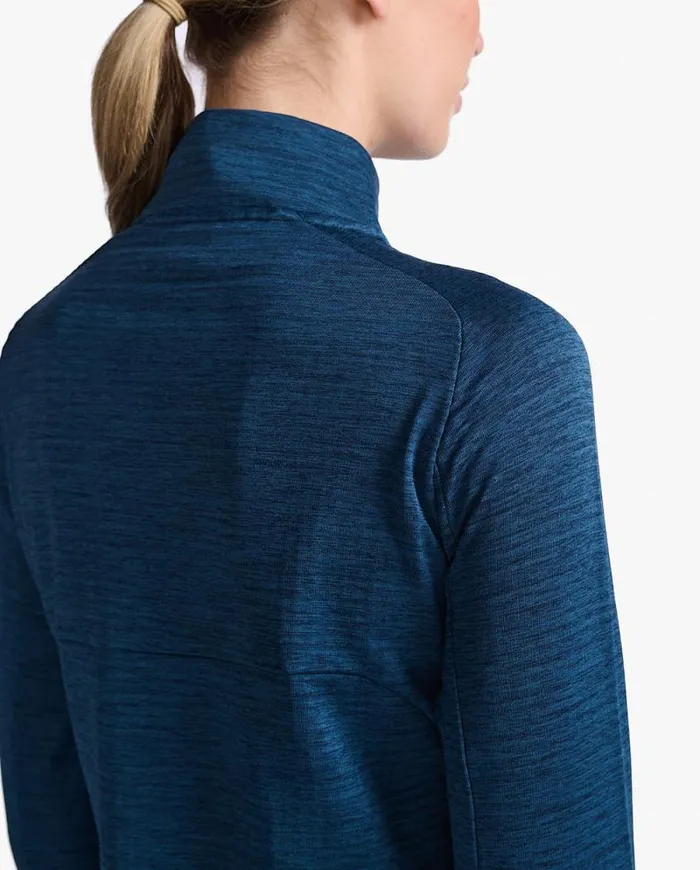 Long Sleeve and Jumpers Womens 2XU Ignition 14 Zip Moonlightwhite Reflective