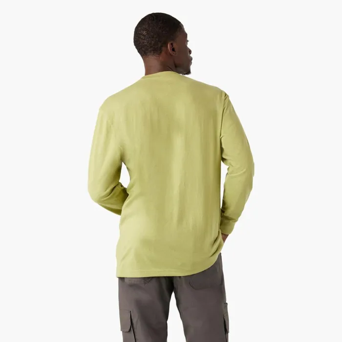 Long Sleeve Heavyweight Logo TShirt Fern Heather Fern Heather f2h Men Dickies TShirts