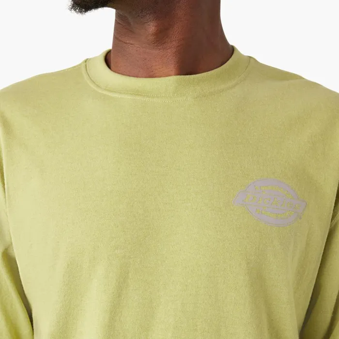 Long Sleeve Heavyweight Logo TShirt Fern Heather Fern Heather f2h Men Dickies TShirts