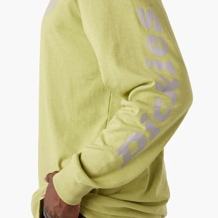 Long Sleeve Heavyweight Logo TShirt Fern Heather Fern Heather f2h Men Dickies TShirts