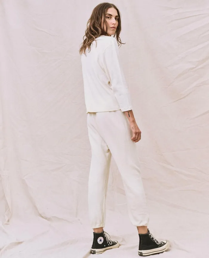 Long Sleeve Tees Women The Great The Long Sleeve Recycled Slim Crew Natural