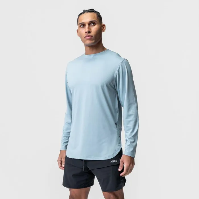 Long Sleeves Men ASRV SilverLite 20 Extended Long Sleeve Light Sky