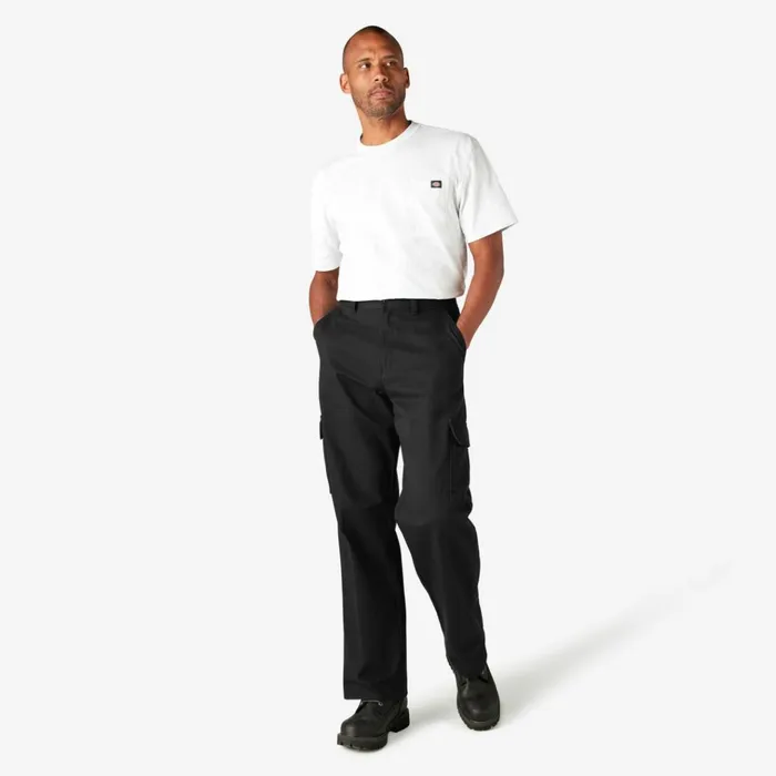 Loose Fit Cargo Pants Rinsed Black Rinsed Black rbk Men Dickies Cargo Loose Fit Cargo Pants Rinsed Black Rinsed Black rbk Men Dickies Cargo