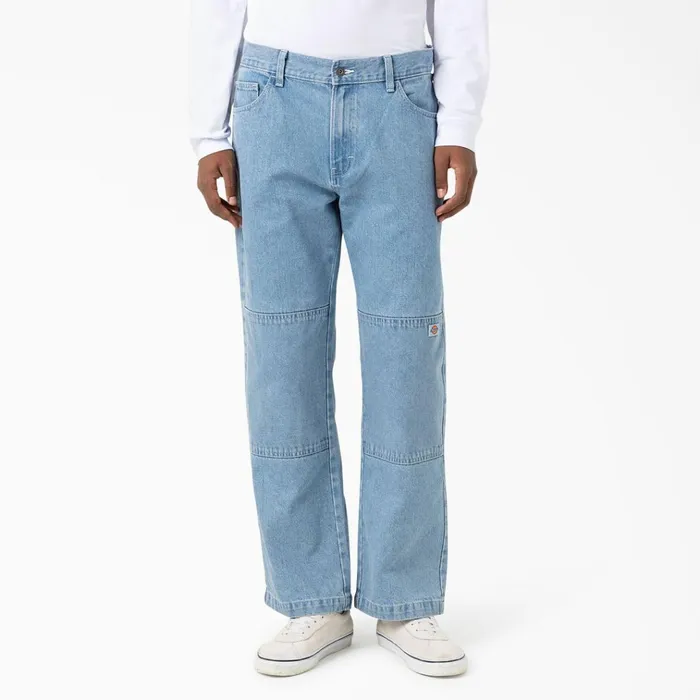 Loose Fit Double Knee Jeans Stonewashed Indigo Blue Stonewashed Indigo Blue snb Men Dickies Double Knee Loose Fit Double Knee Jeans Stonewashed Indigo Blue Stonewashed Indigo Blue snb Men Dickies Double Knee