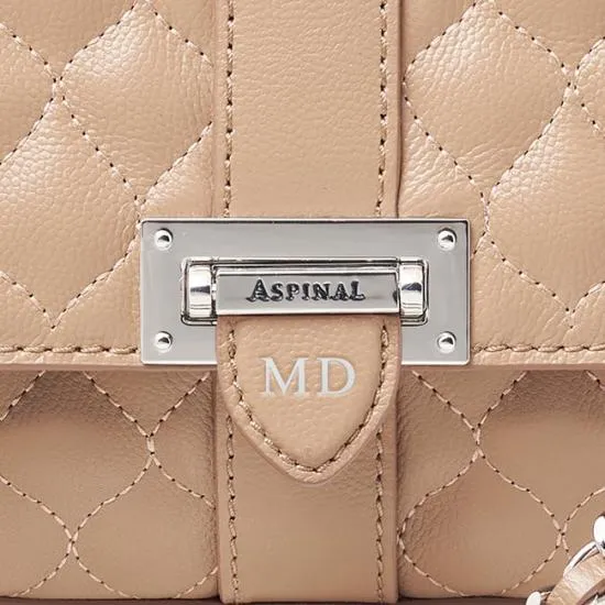 Lottie Bag Quilted Soft Taupe Women Aspinal Of London Shoulder
