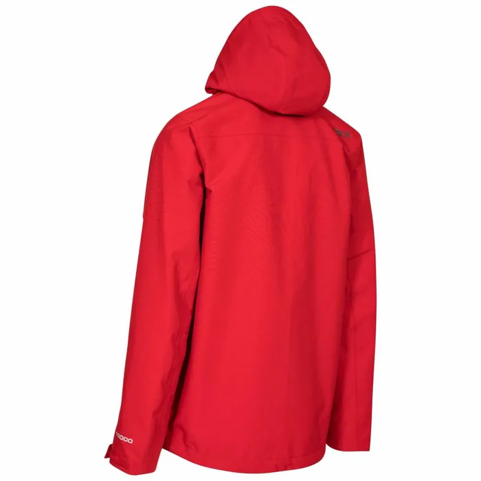 Lozano DLX Waterproof Jacket Red Men Trespass Waterproof Jackets