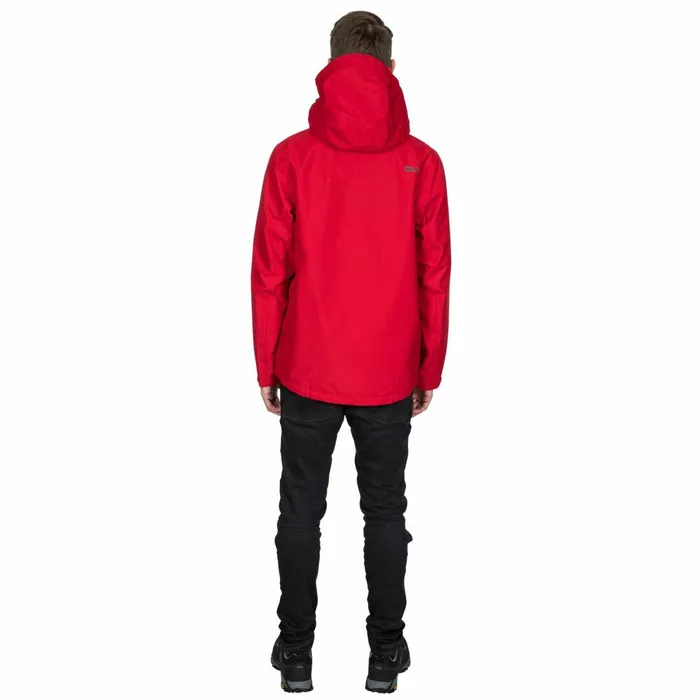 Lozano DLX Waterproof Jacket Red Men Trespass Waterproof Jackets