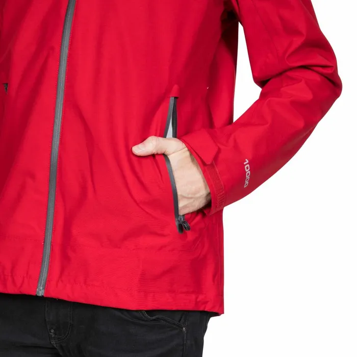 Lozano DLX Waterproof Jacket Red Men Trespass Waterproof Jackets