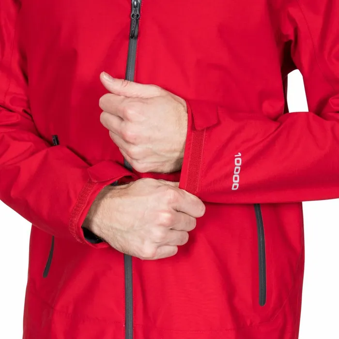Lozano DLX Waterproof Jacket Red Men Trespass Waterproof Jackets