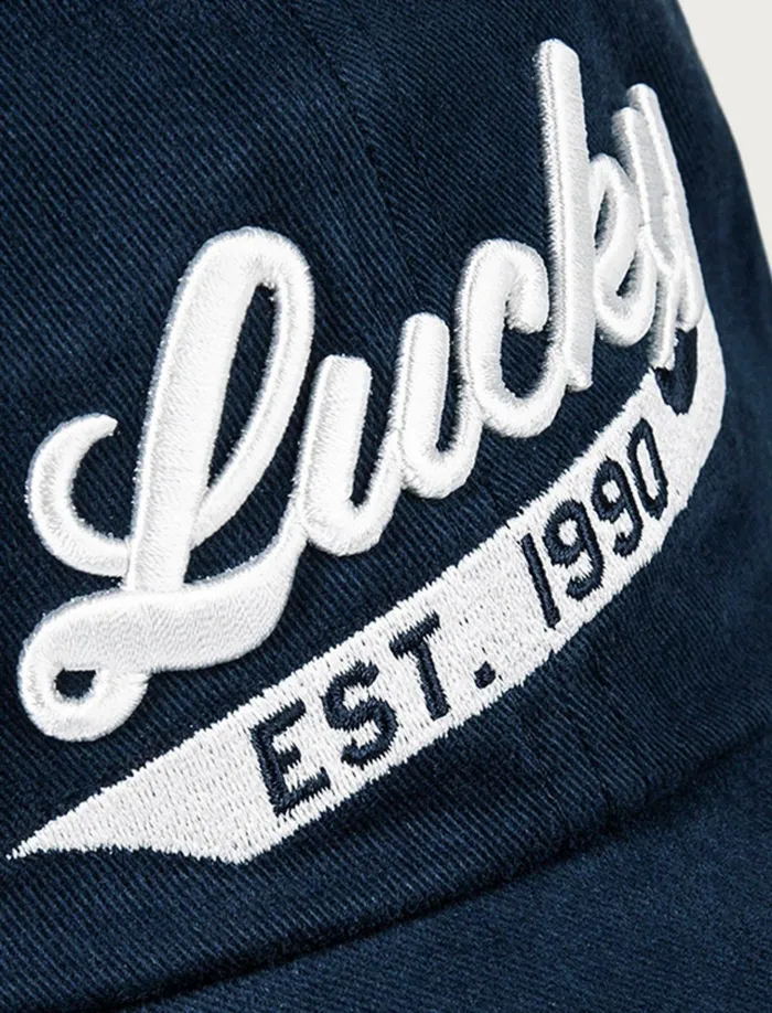 Lucky 1990 Embroidered Dad Hat Dark Blue Men Lucky Brand Hats