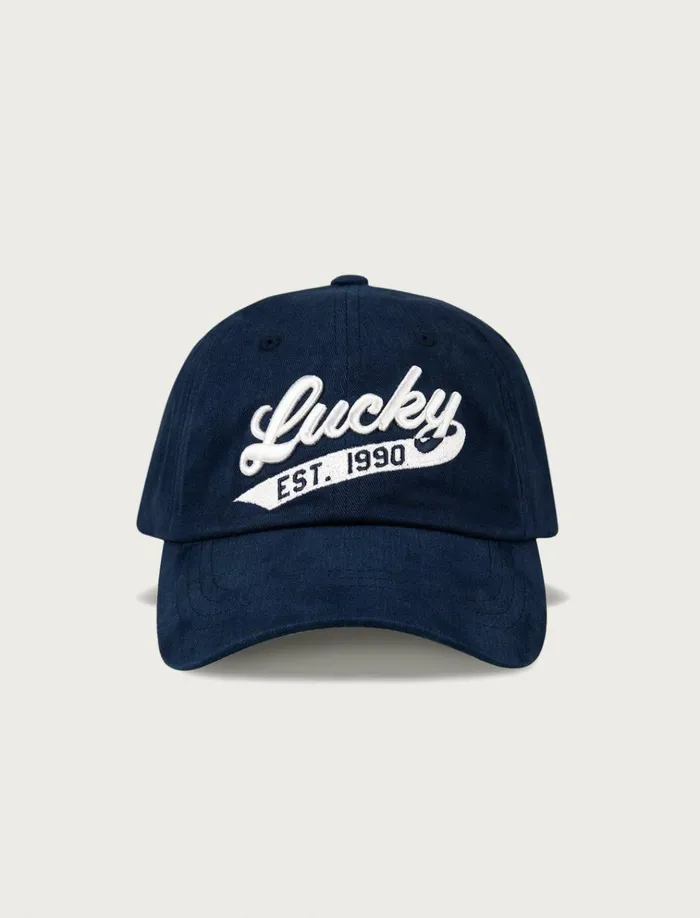Lucky 1990 Embroidered Dad Hat Dark Blue Men Lucky Brand Hats