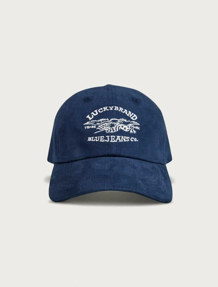 Lucky Blue Jeans Co Emb Dad Hat Dark Blue Women Lucky Brand Hats