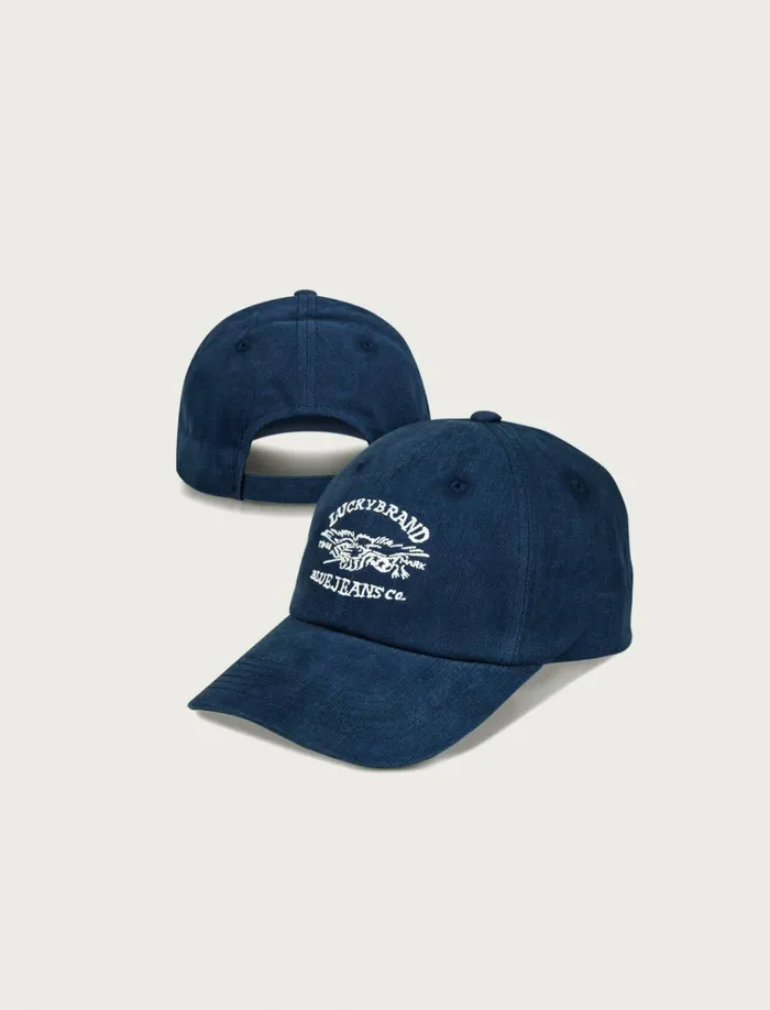 Lucky Blue Jeans Co Emb Dad Hat Dark Blue Women Lucky Brand Hats