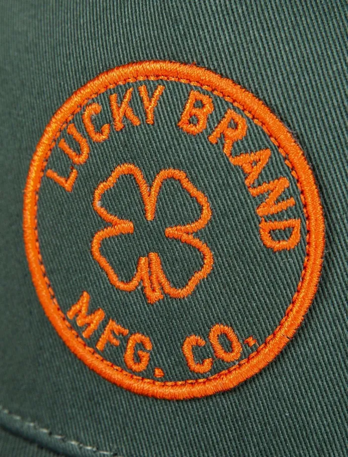 Lucky Mfg Co Patch Hat Open Green Men Lucky Brand Hats