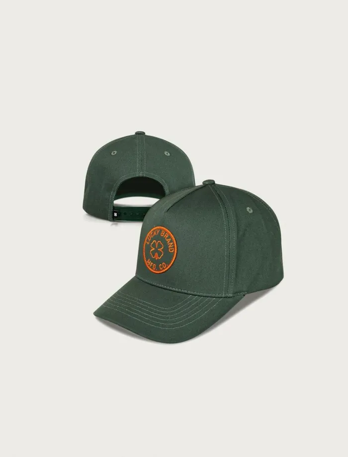 Lucky Mfg Co Patch Hat Open Green Men Lucky Brand Hats