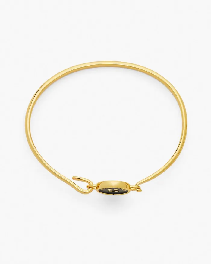 Marc Jacobs Bracelets Women The Button Hinge Bracelet Goldblack