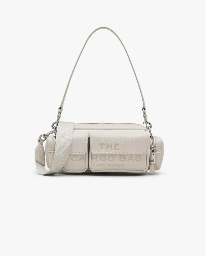Marc Jacobs Crossbody Bags Women The Leather Cargo Bag Cottonsilver
