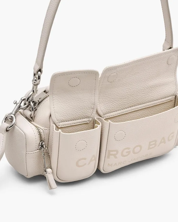 Marc Jacobs Crossbody Bags Women The Leather Cargo Bag Cottonsilver