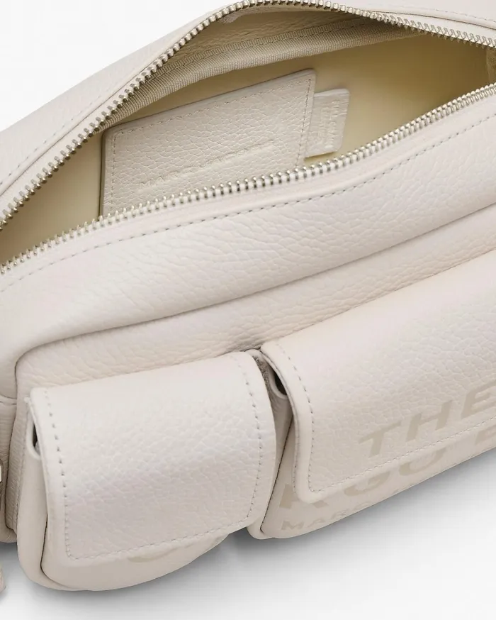 Marc Jacobs Crossbody Bags Women The Leather Cargo Bag Cottonsilver
