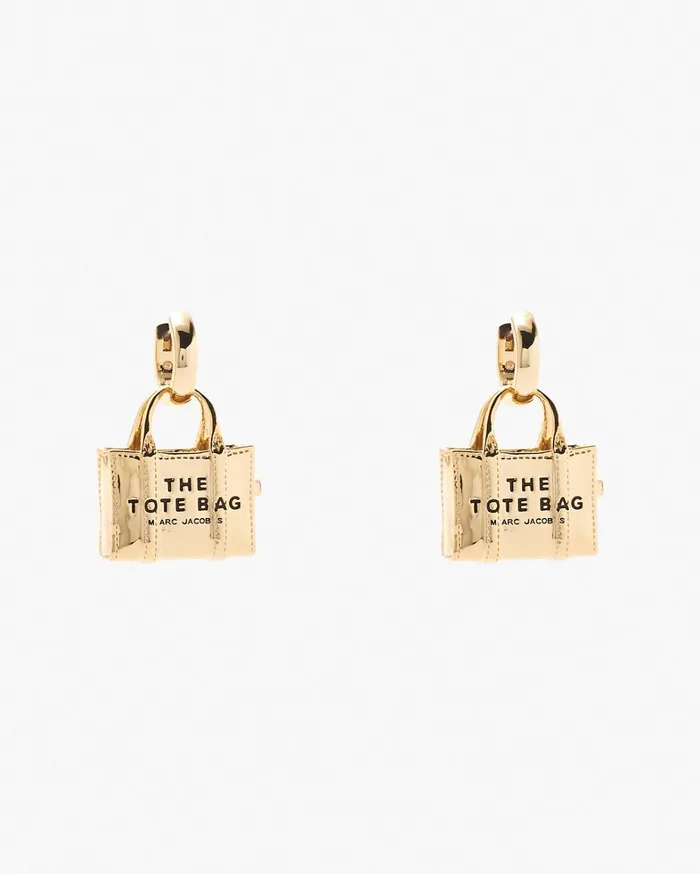 Marc Jacobs Earrings Women The Tote Bag Earrings Light Antique Gold