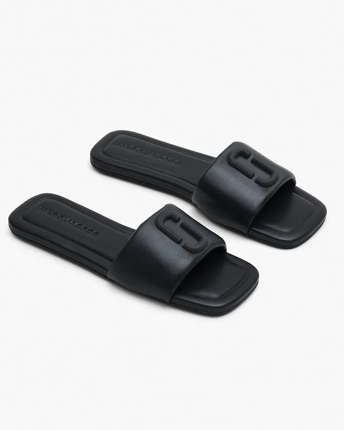 Marc Jacobs Flats Women The J Marc Leather Sandal Black