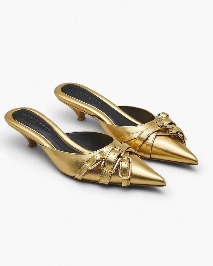 Marc Jacobs Heels Women The Emma Kitten Heel Shiny Gold
