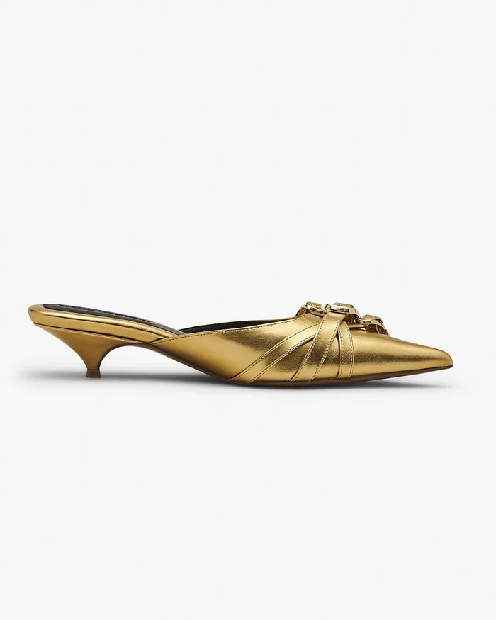 Marc Jacobs Heels Women The Emma Kitten Heel Shiny Gold