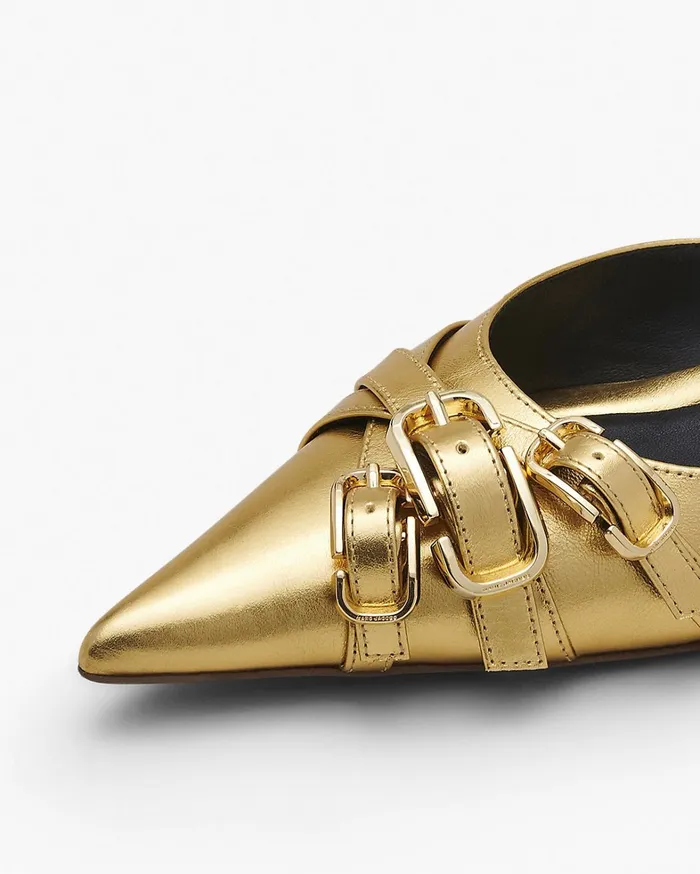 Marc Jacobs Heels Women The Emma Kitten Heel Shiny Gold