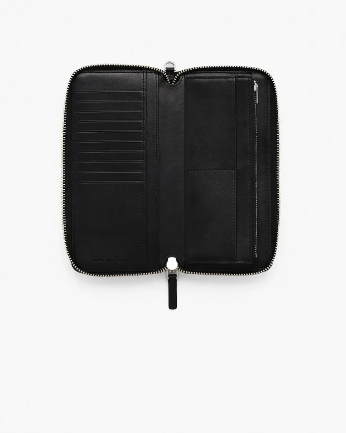 Marc Jacobs Large Wallets Women The Covered J Marc Continental Wallet Black