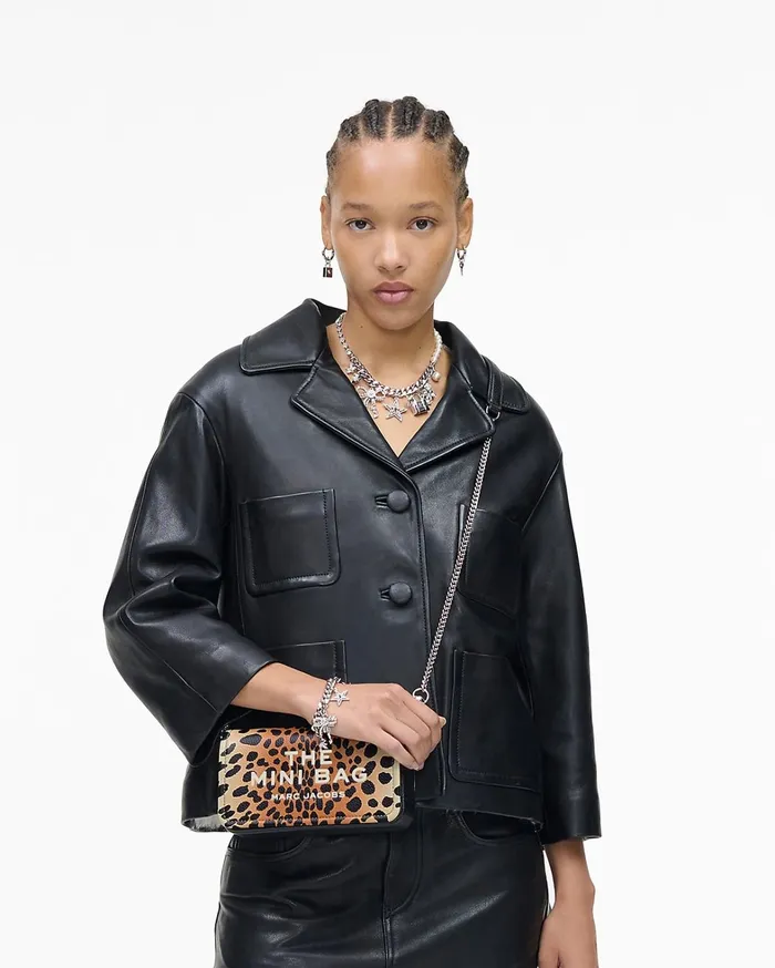 Marc Jacobs Mini Bags Women The Cheetah Chain Mini Bag Black Multi