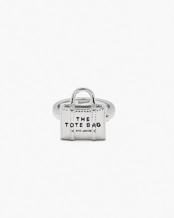 Marc Jacobs Rings Women The Tote Bag Ring Light Antique Silver